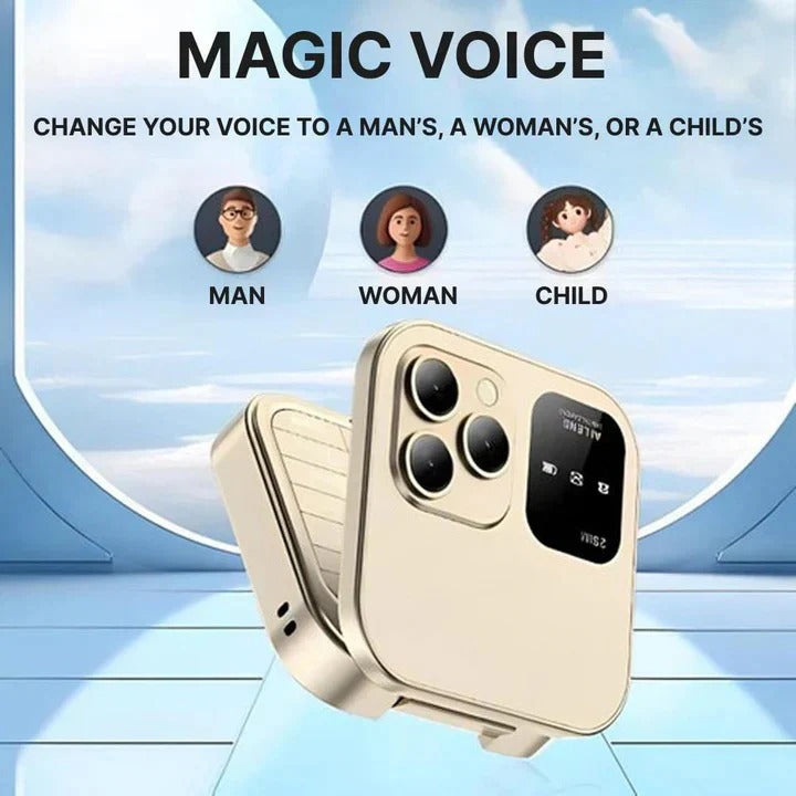 Compact Flip Phone with Dual SIM and Bluetooth Connectivity