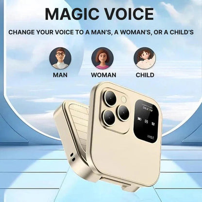 Compact Flip Phone with Dual SIM and Bluetooth Connectivity