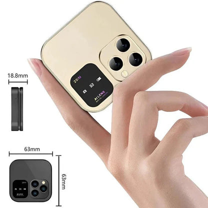 Compact Flip Phone with Dual SIM and Bluetooth Connectivity