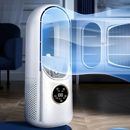 Compact Blade-Free Air Circulator for Personal Comfort
