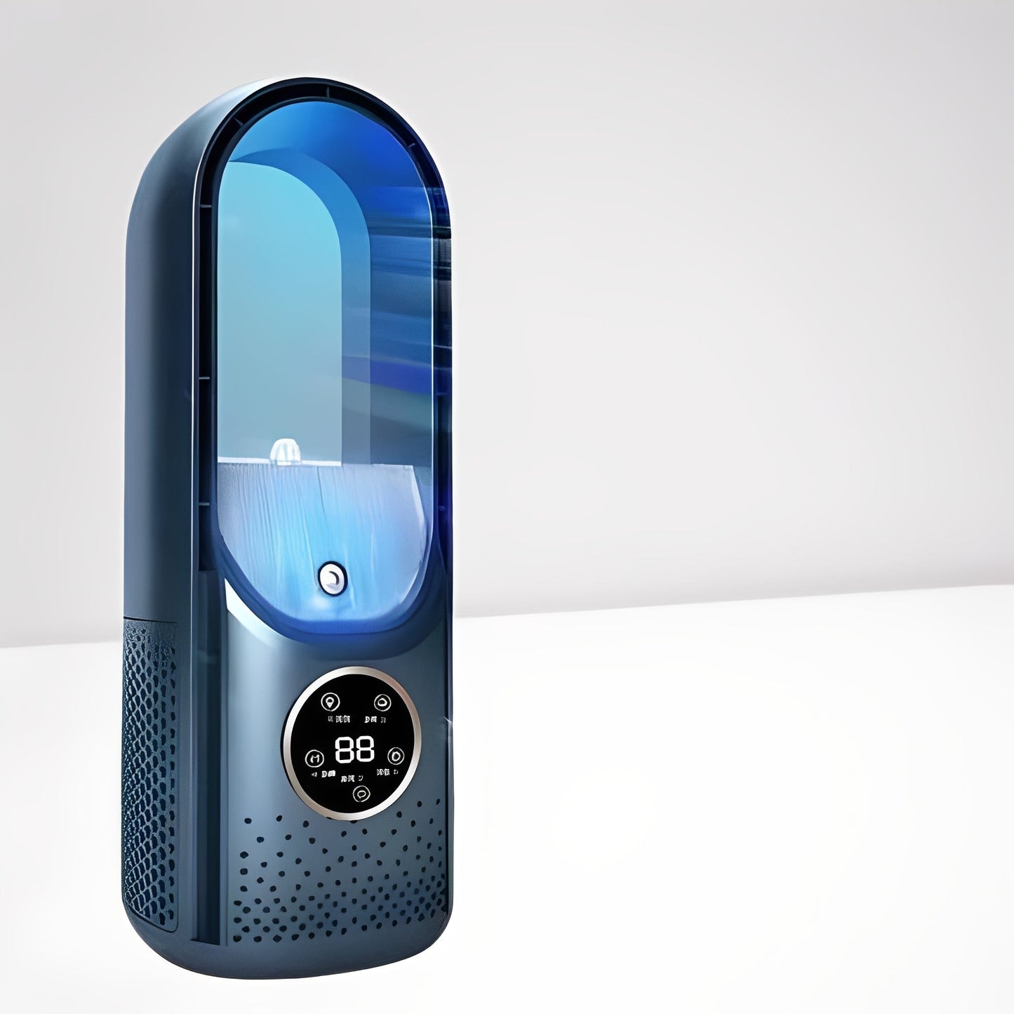 Compact Blade-Free Air Circulator for Personal Comfort