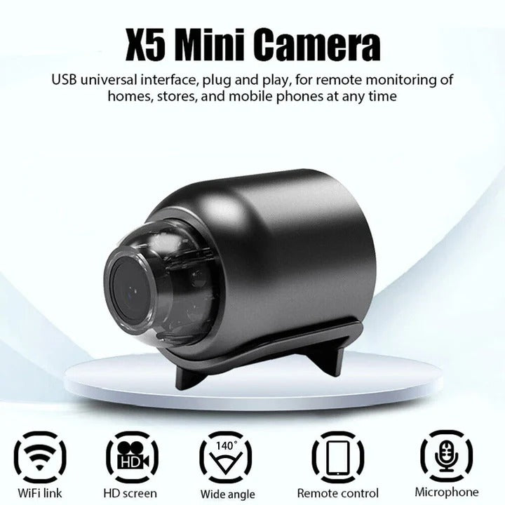 Compact WiFi Surveillance Camera with Wide View Angle