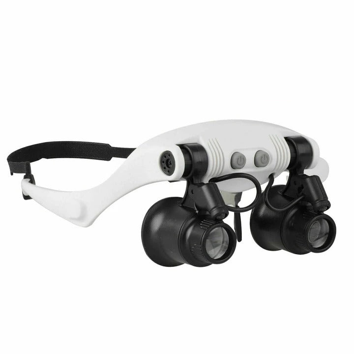 Precision LED Magnifier Headset with Versatile Lens Options