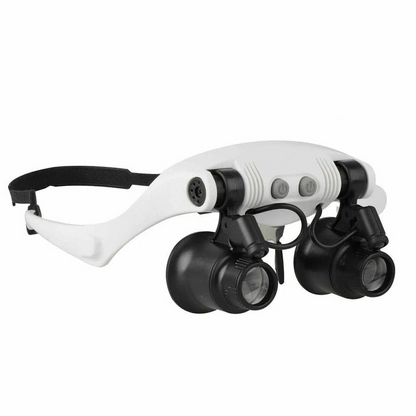 Precision LED Magnifier Headset with Versatile Lens Options
