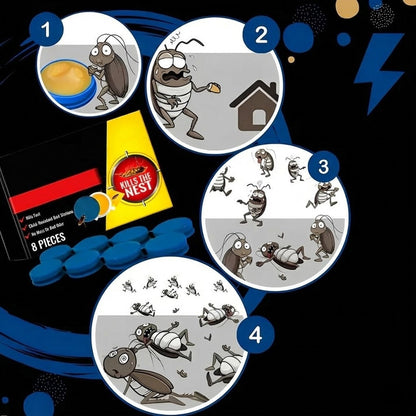Effective Indoor Roach Control Station with Gel Bait