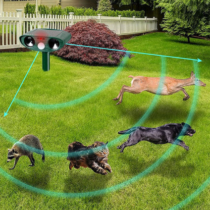Eco-Friendly Ultrasonic Animal Repeller with Motion Detection