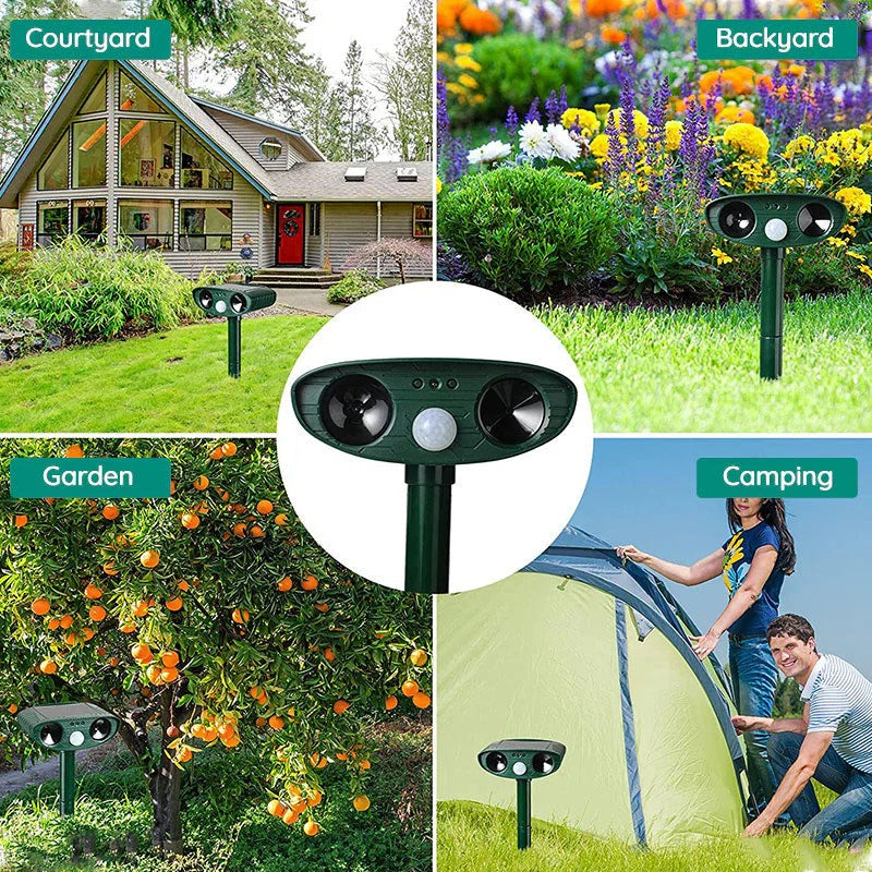 Eco-Friendly Ultrasonic Animal Repeller with Motion Detection