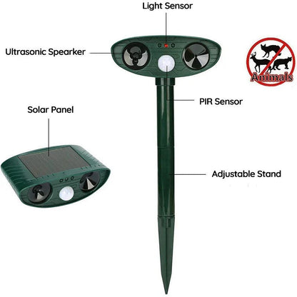 Eco-Friendly Ultrasonic Animal Repeller with Motion Detection