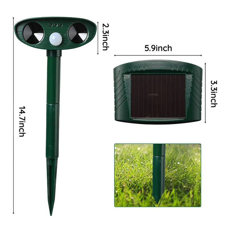 Eco-Friendly Ultrasonic Animal Repeller with Motion Detection