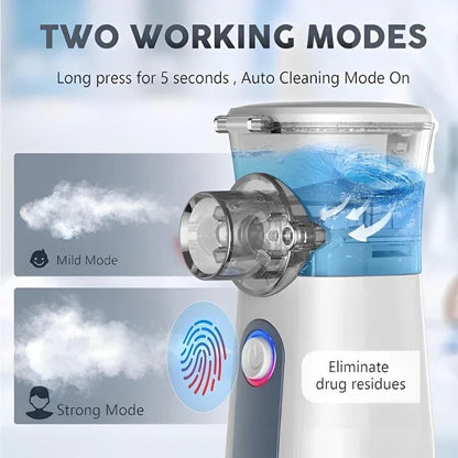 Compact Personal Nebulizer with Adjustable Mist Settings