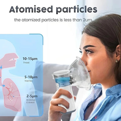 Compact Personal Nebulizer with Adjustable Mist Settings