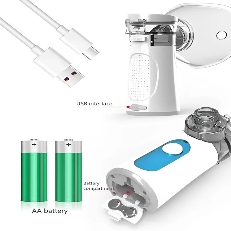 Compact Personal Nebulizer with Adjustable Mist Settings