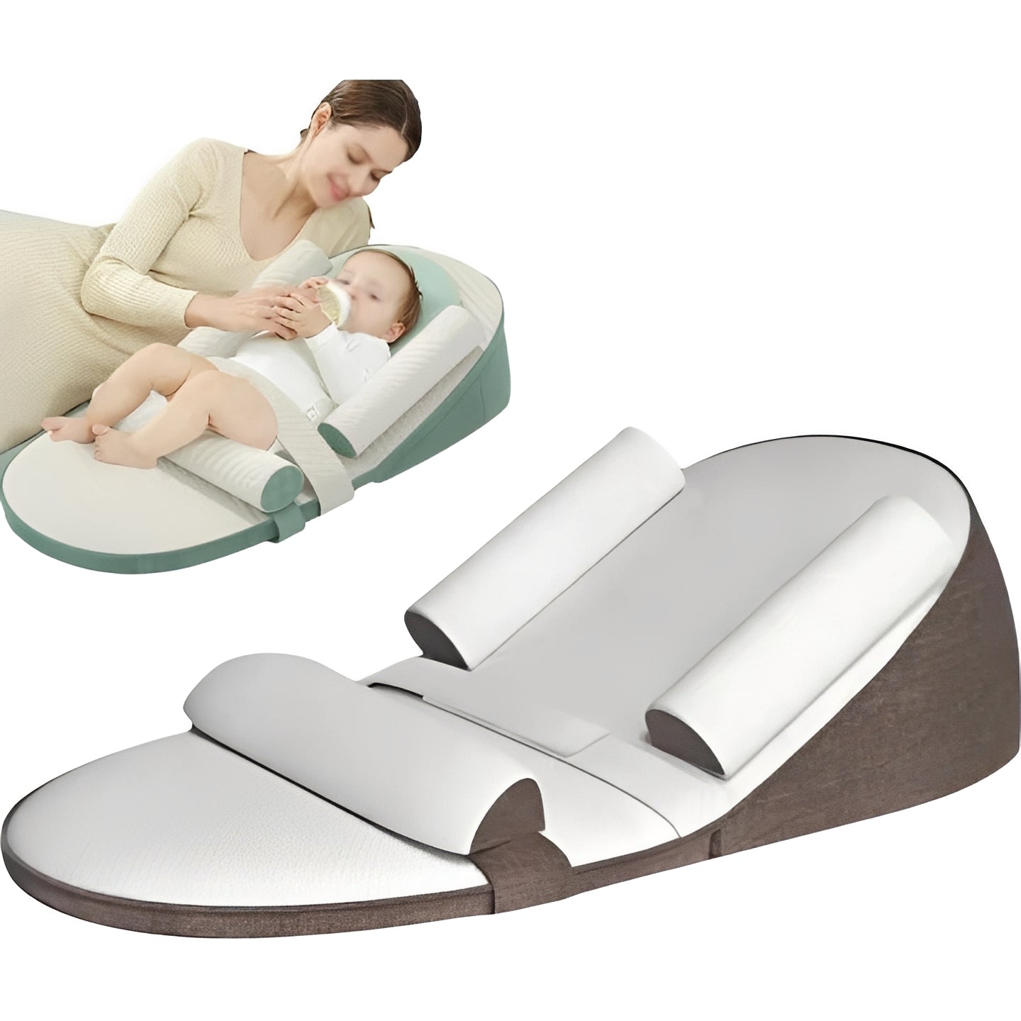 CozyNest Infant Positioning Pillow with Easy-Clean Cover