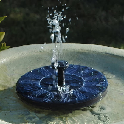 Solar-Powered Floating Fountain for Outdoor Spaces