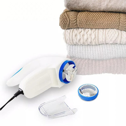 Effortless Lint Remover with Motorized Blades and Safety Mesh