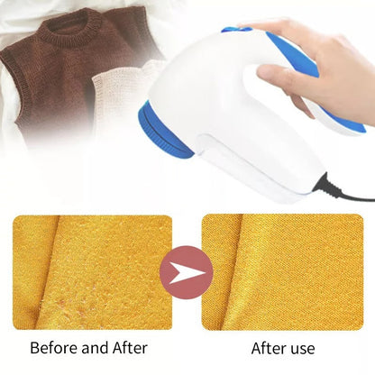 Effortless Lint Remover with Motorized Blades and Safety Mesh
