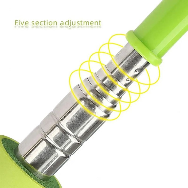 Adjustable Length Stainless Steel Shoe Helper with Secure Grip