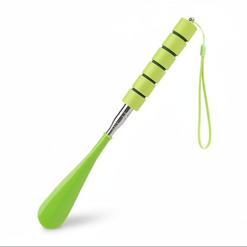 Adjustable Length Stainless Steel Shoe Helper with Secure Grip