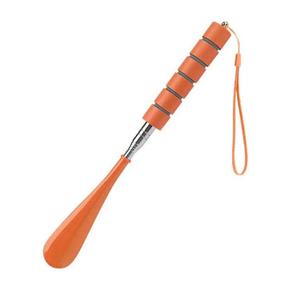 Adjustable Length Stainless Steel Shoe Helper with Secure Grip
