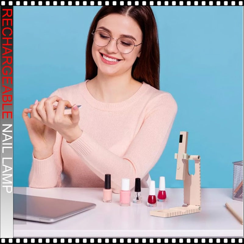 Compact Rechargeable Nail Curing Light for On-the-Go Glam