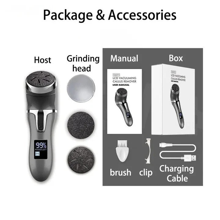 Rechargeable Foot Exfoliator with Two Speed Options
