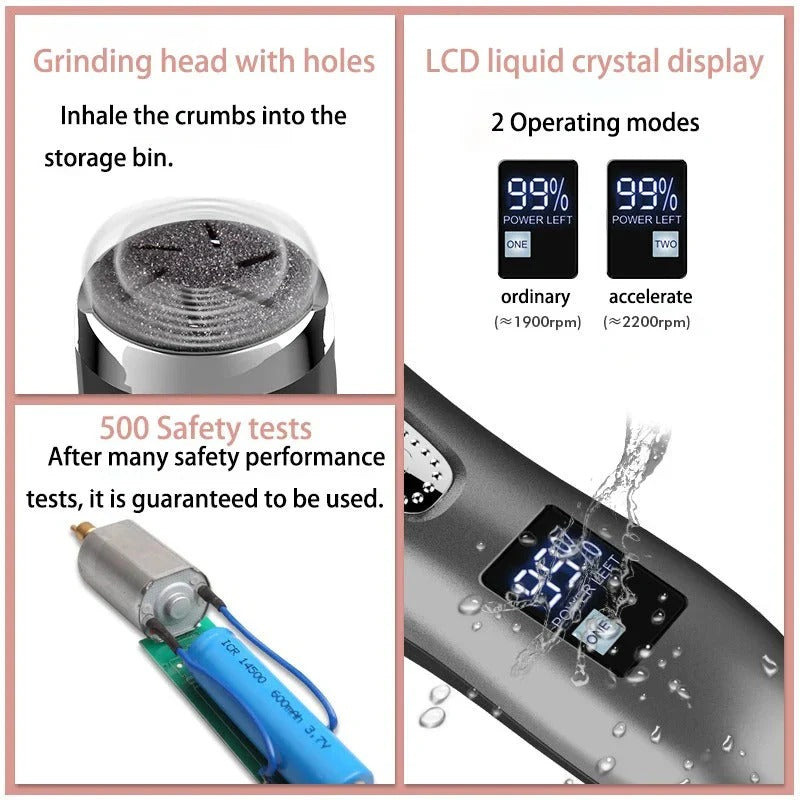Rechargeable Foot Exfoliator with Two Speed Options