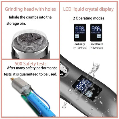 Rechargeable Foot Exfoliator with Two Speed Options