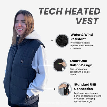 ThermalVibe Heated Vest with Adjustable Temperatures