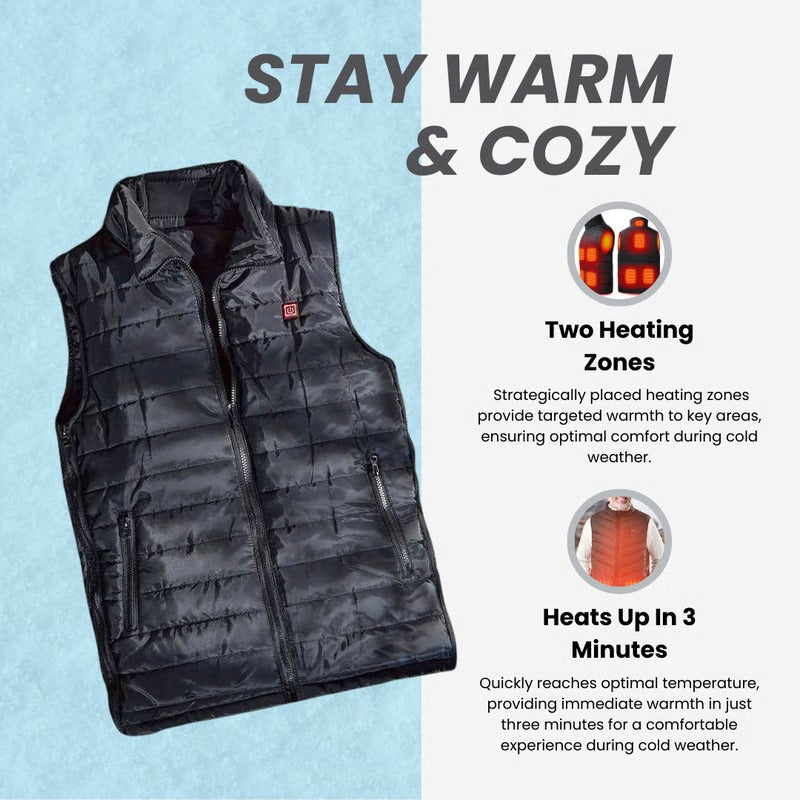 ThermalVibe Heated Vest with Adjustable Temperatures