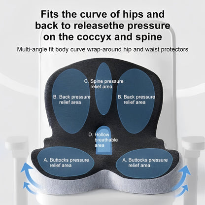 Ergonomic Comfort Cushion with Back Support System