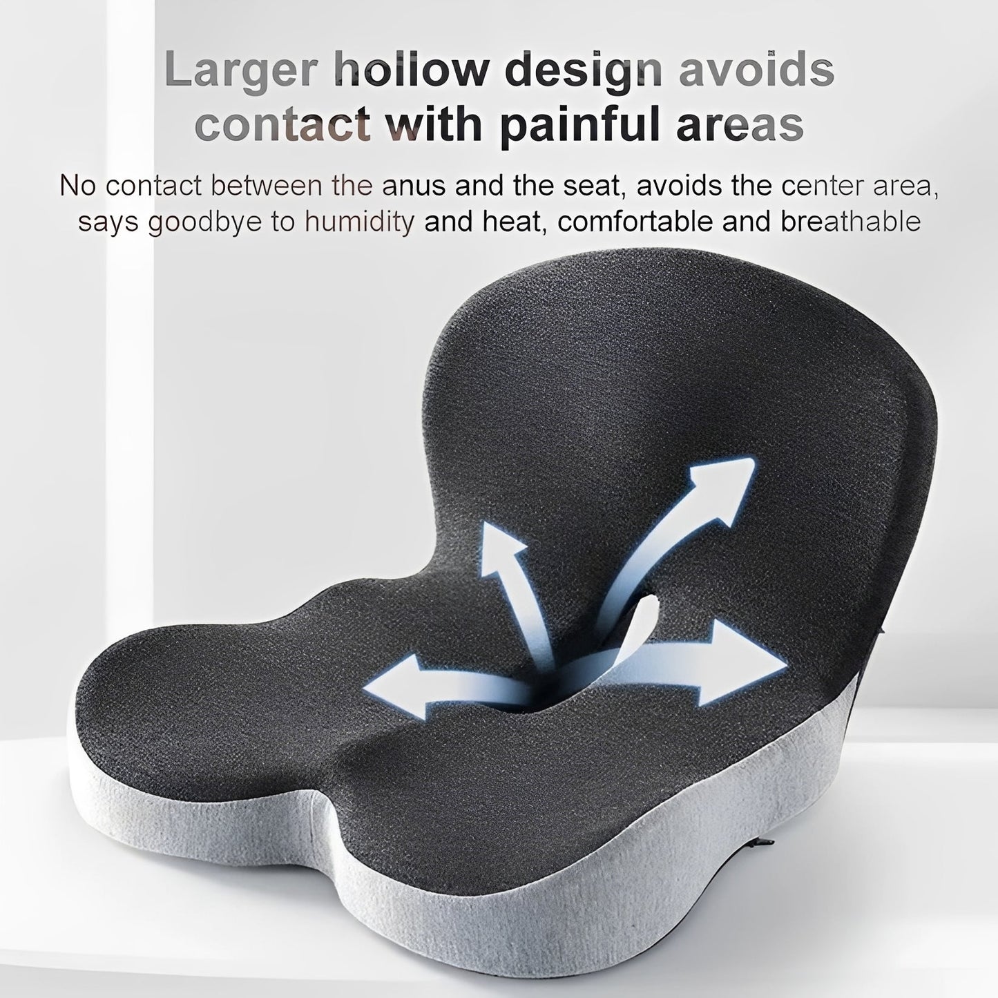 Ergonomic Comfort Cushion with Back Support System
