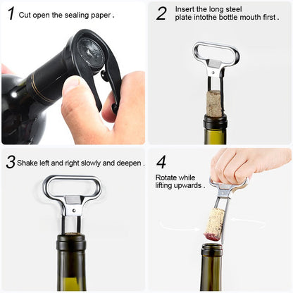 Elegant Two-Prong Wine Extractor for Vintage Bottles