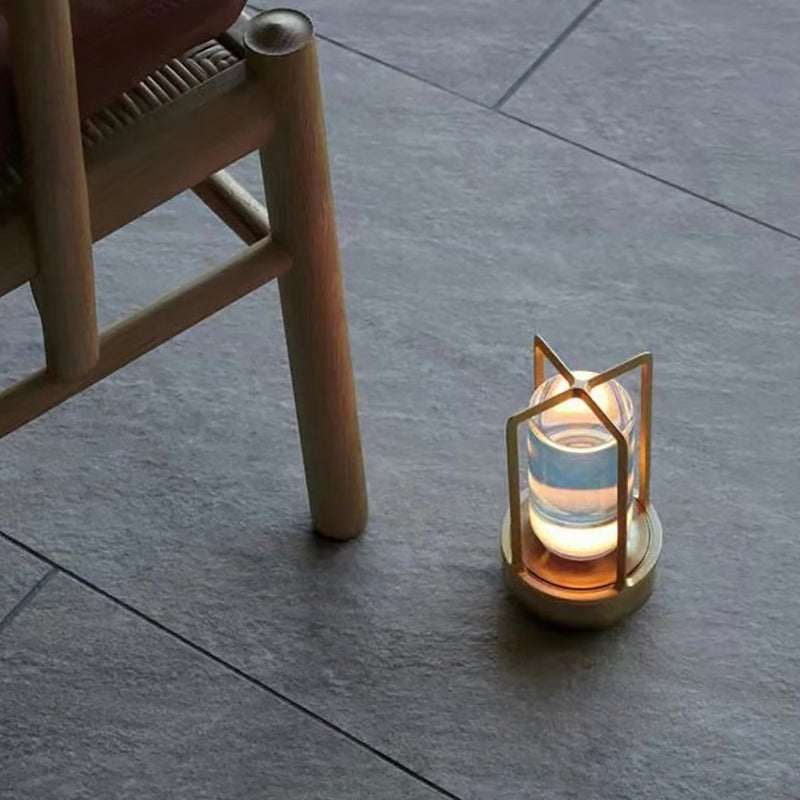 Portable Rechargeable Crystal Lamp for Stylish Lighting