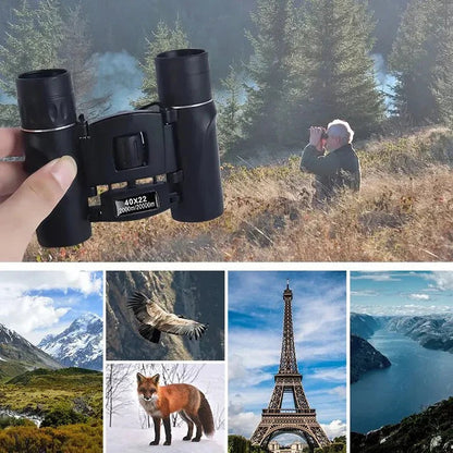Compact 40x22 Travel Binoculars with Easy Focus Adjustment