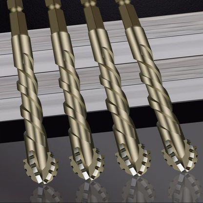 Robust Dry Drill Bit with Enhanced Four-Edge Design