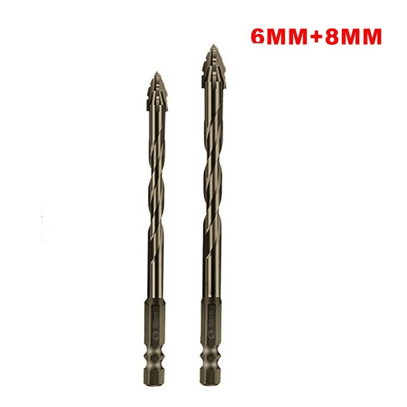 Robust Dry Drill Bit with Enhanced Four-Edge Design