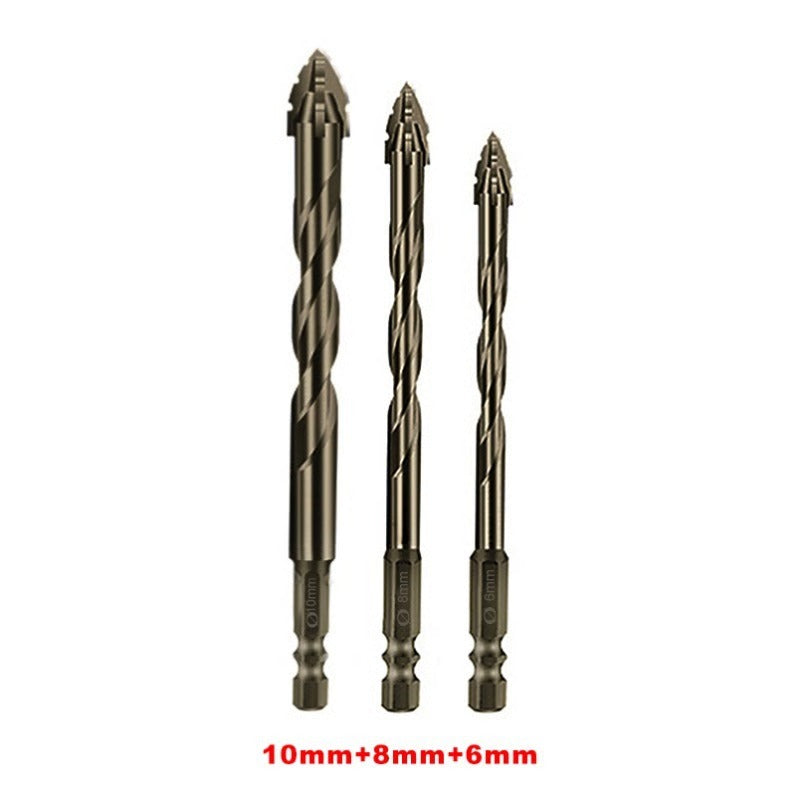 Robust Dry Drill Bit with Enhanced Four-Edge Design