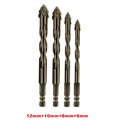 Robust Dry Drill Bit with Enhanced Four-Edge Design