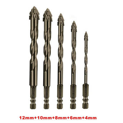Robust Dry Drill Bit with Enhanced Four-Edge Design