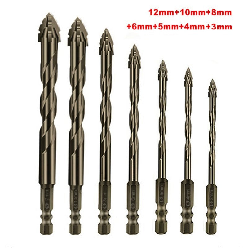 Robust Dry Drill Bit with Enhanced Four-Edge Design