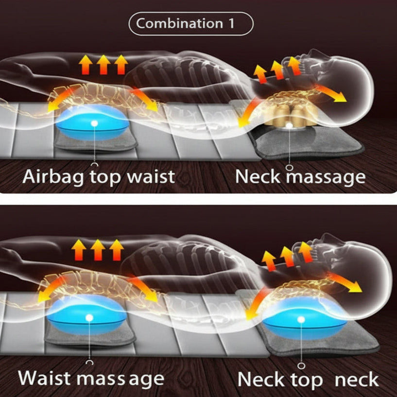 ComfortWave Massage Mat with Heat and Vibration Control