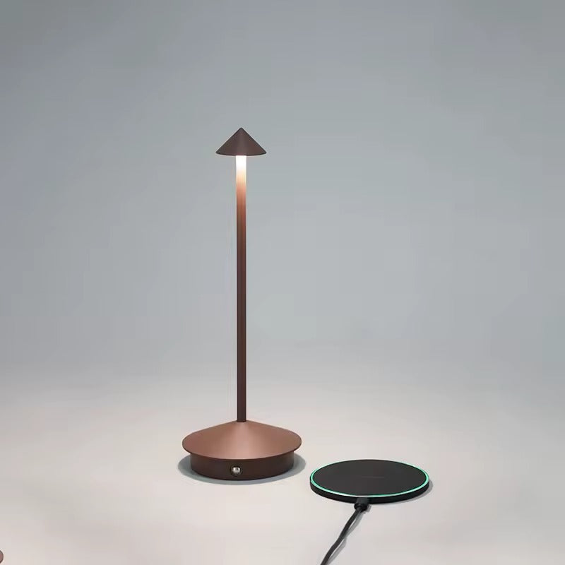 Portable LED Table Lamp with Touch Controls and Rechargeable Battery