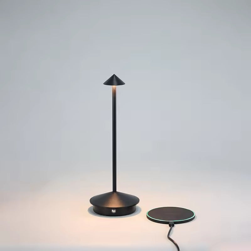 Portable LED Table Lamp with Touch Controls and Rechargeable Battery