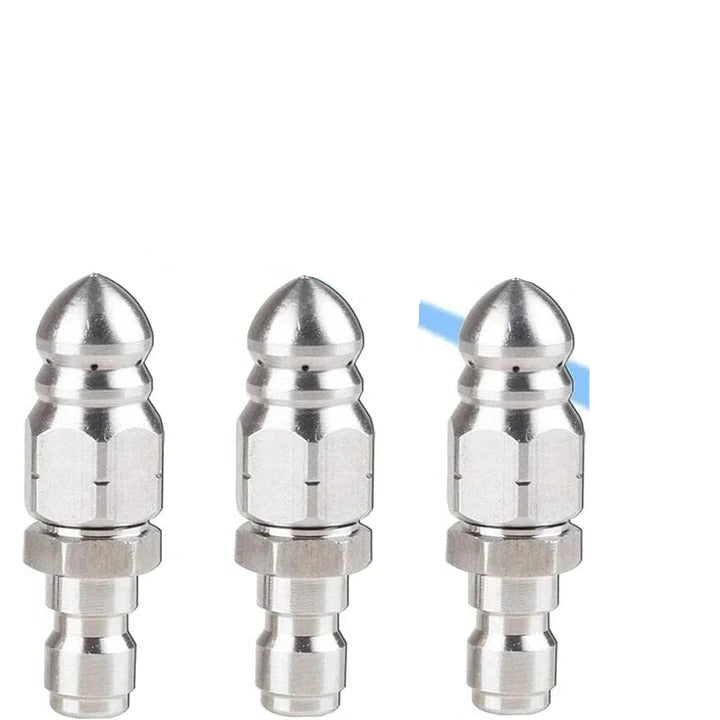 PowerJet Stainless Steel Nozzle for Pipe & Drain Cleaning