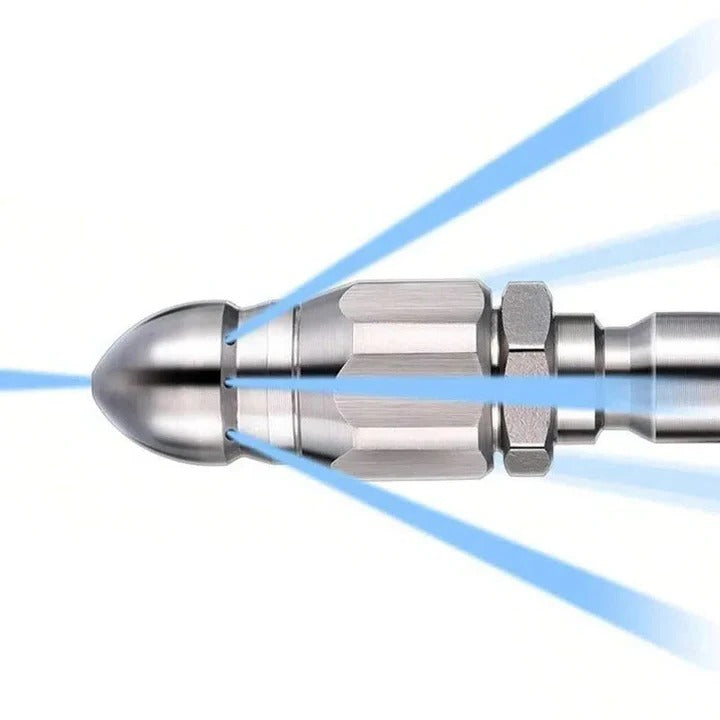 PowerJet Stainless Steel Nozzle for Pipe & Drain Cleaning