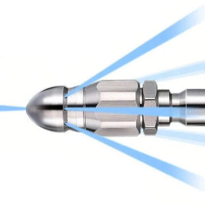 PowerJet Stainless Steel Nozzle for Pipe & Drain Cleaning