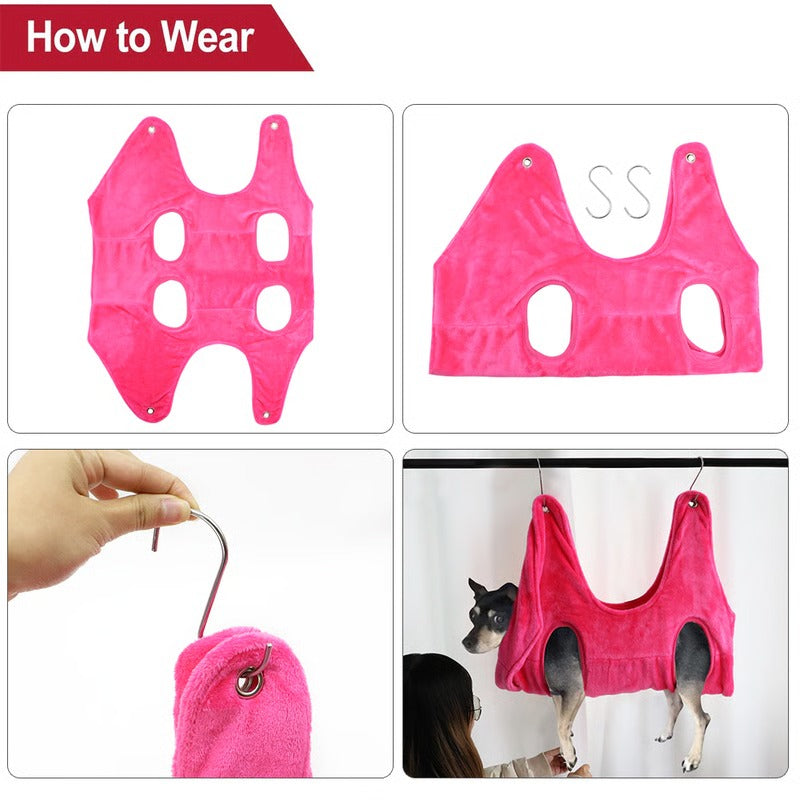 Comforting Grooming Sling for Stress-Free Pet Care