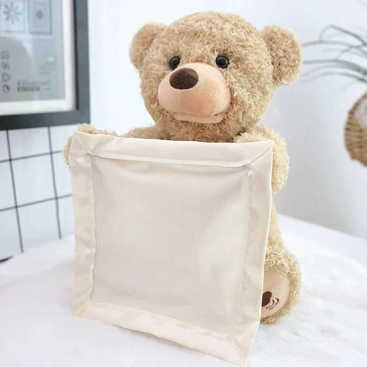 Interactive Cuddle Bear Plush Toy for Engaging Baby Play