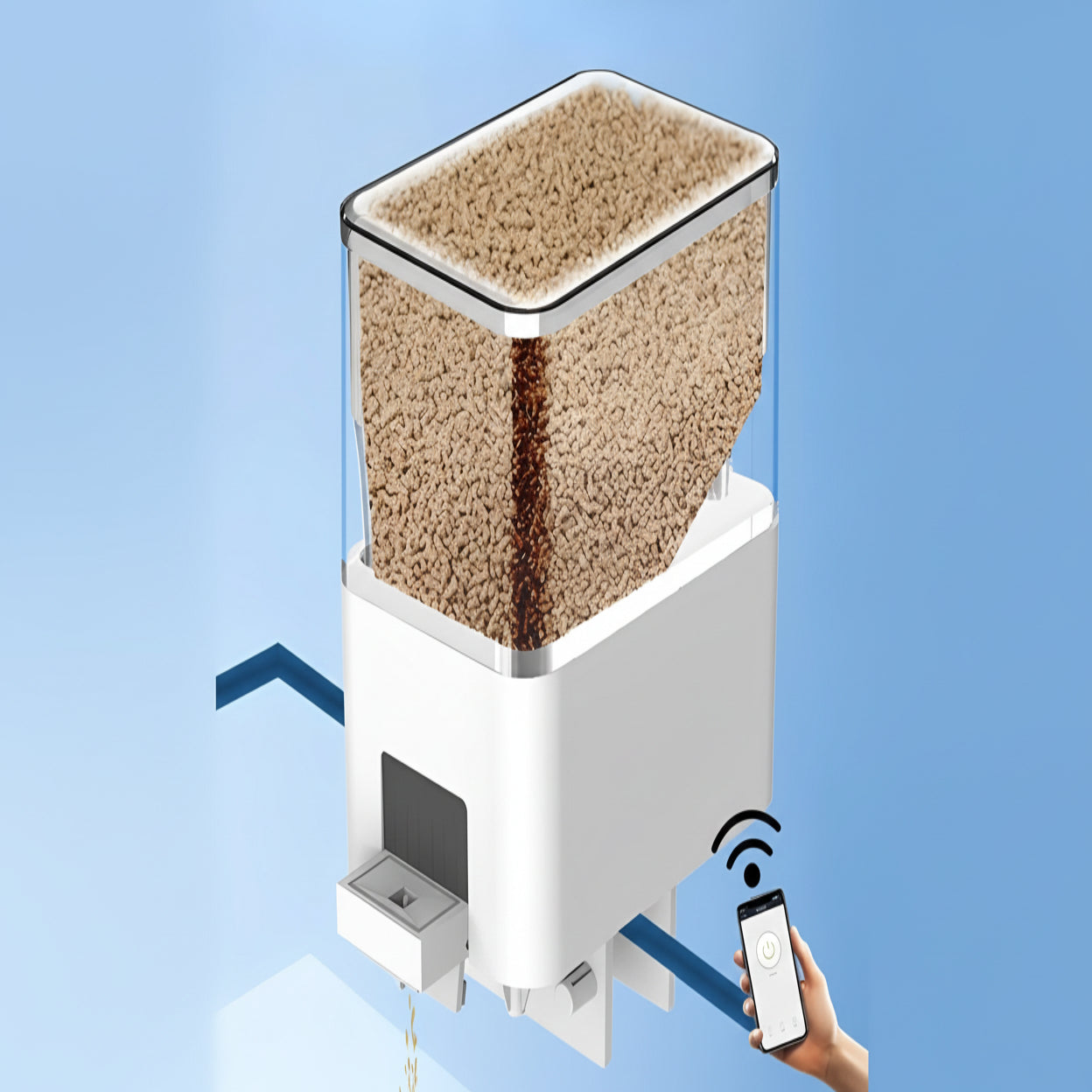 Smart Fish Feeder with Timer – 17.59 oz Capacity