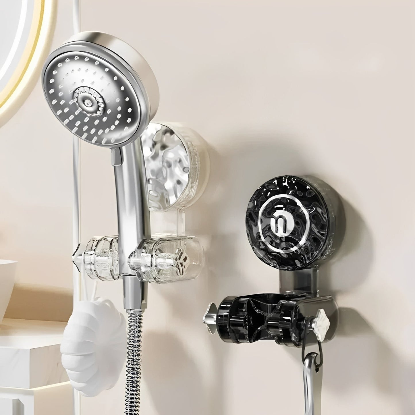 Versatile Shower Head Mount with Easy Suction Setup